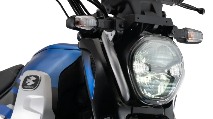 Bajaj Freedom Headlight Stylish and bright LED headlamp on Bajaj’s CNG motorcycle